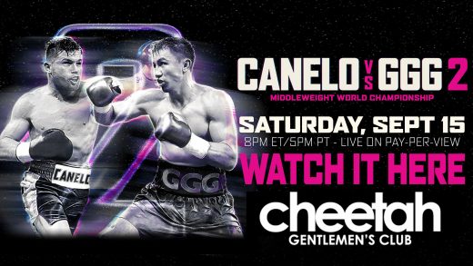 Cheetah Canelo vs. GGG2 Watch Party!
