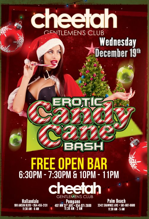 Cheetah’s Erotic Candy Cane party!