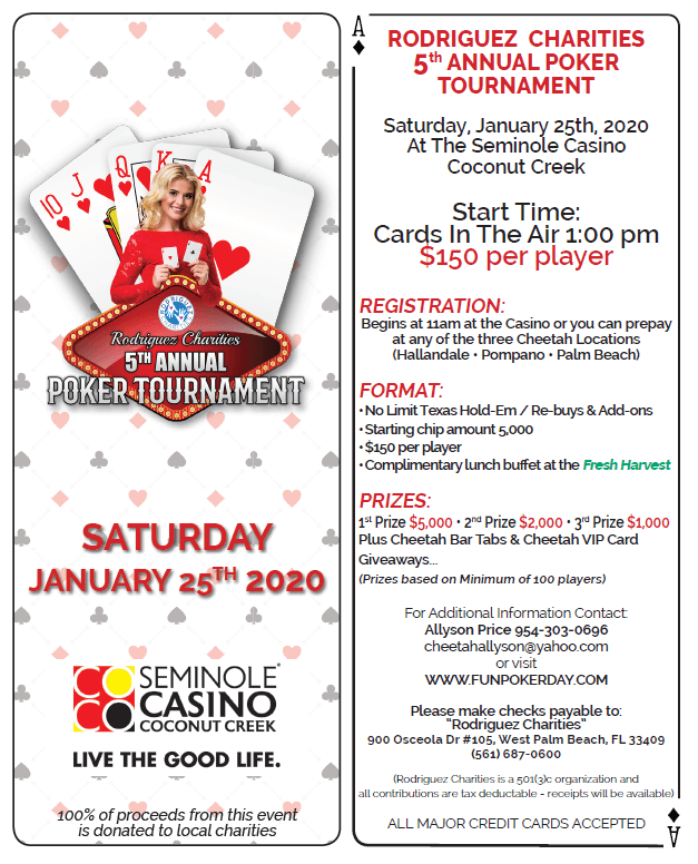 Rodriguez Charity 5th Annual Poker Tournament