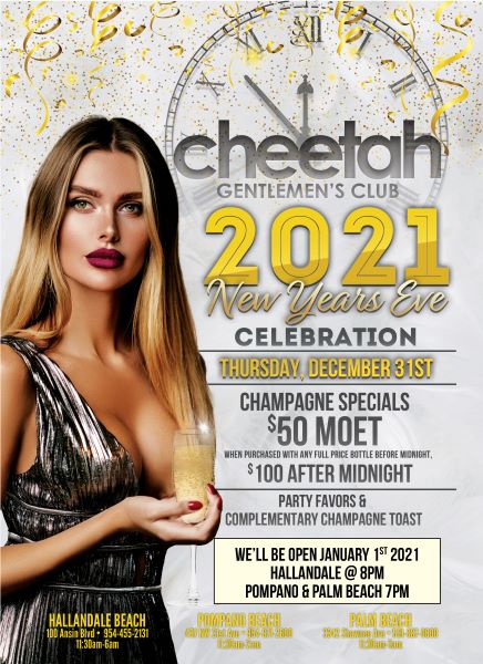 Cheetah Gentlemen's Club 2021 New Years Eve Celebration | Cheetah  Gentlemen's Club