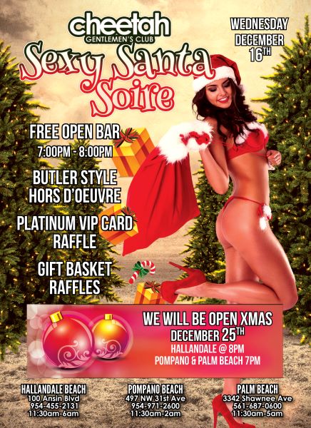 Cheetah's Sexy Santa Soiree