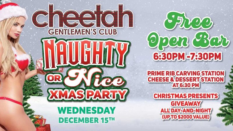 Cheetah Naughty & Nice X-Mas Party